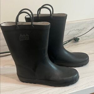 Black WFS Rain Boots